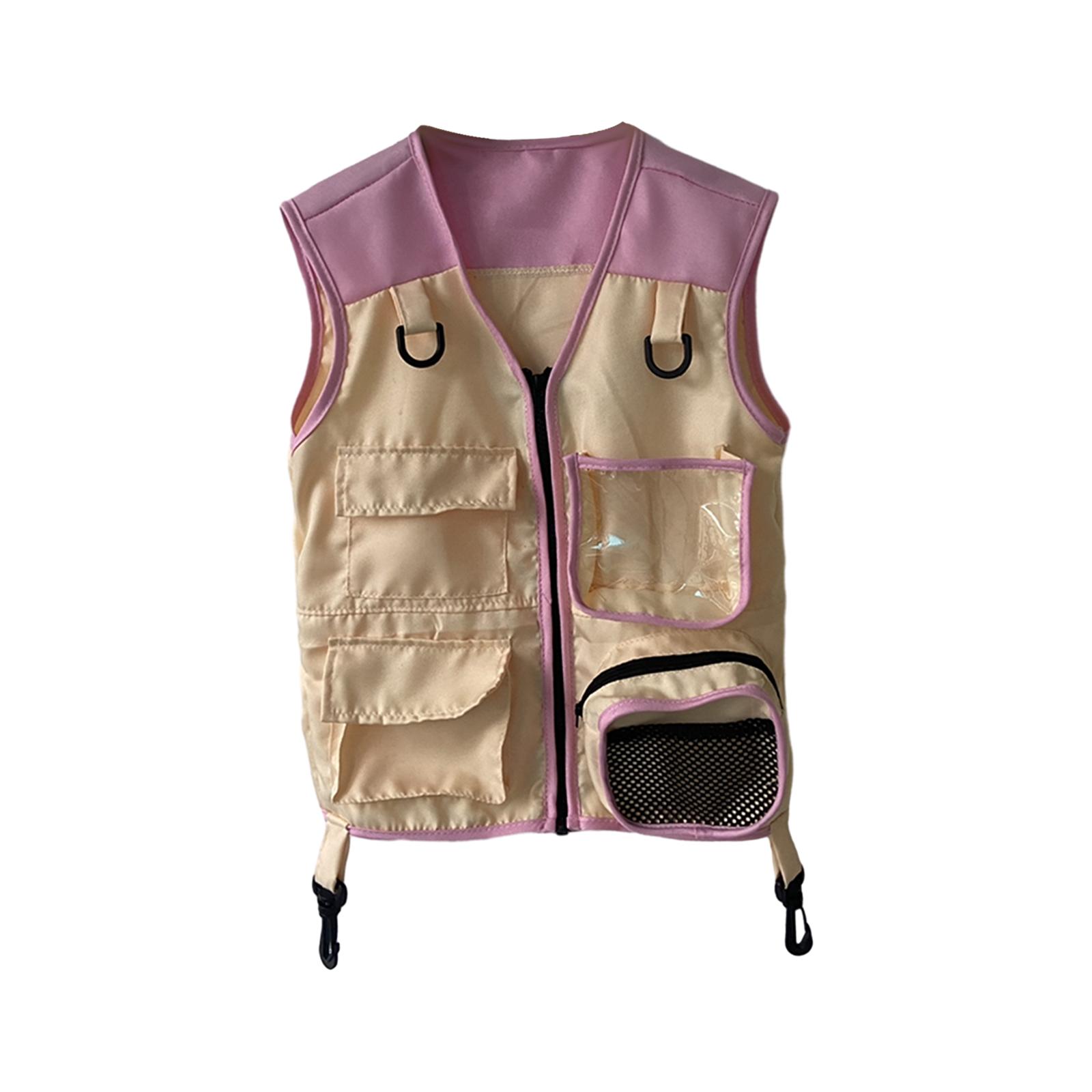 Outdoor Adventure Girls - Kids Jungle Vest Costume with Pockets
