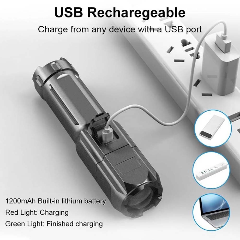 Mini Flashlight Zoomable Focus - đánh giá và giá Outdoor Adventure Zone