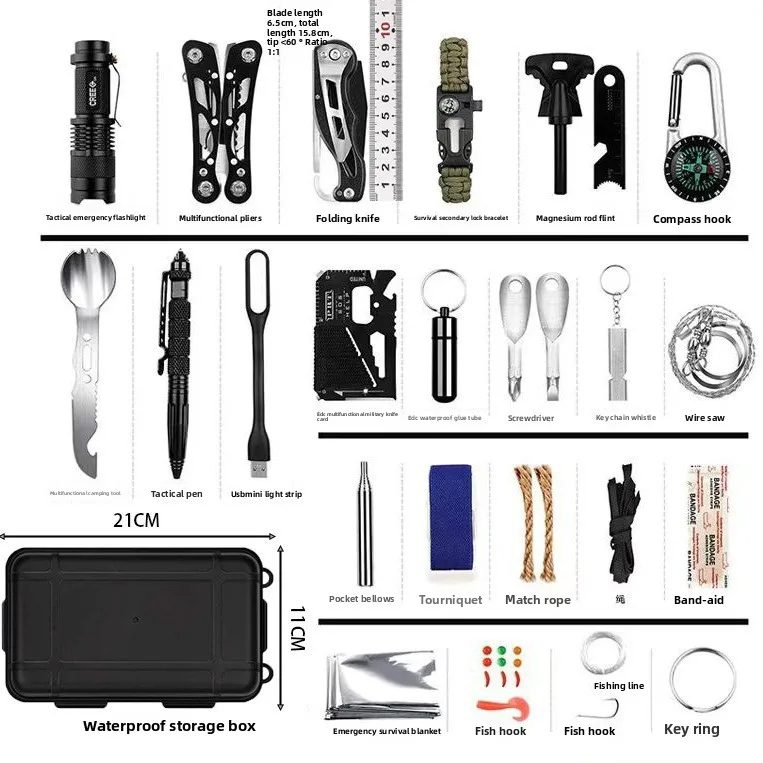 60-in-1 Outdoor Survival Emerg - đánh giá và giá Outdoor Adventure Lab