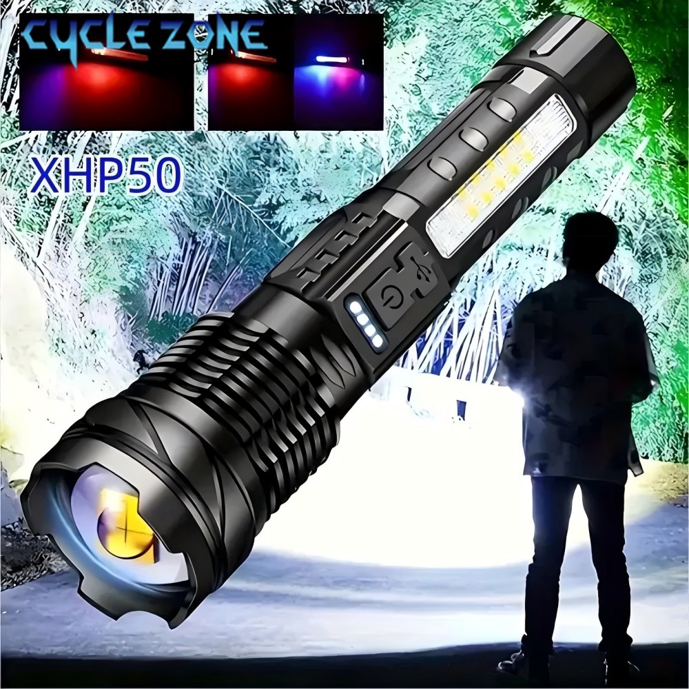XHP50 Flashlight Zoomable Flas - đánh giá và giá Outdoor Adventure Zone
