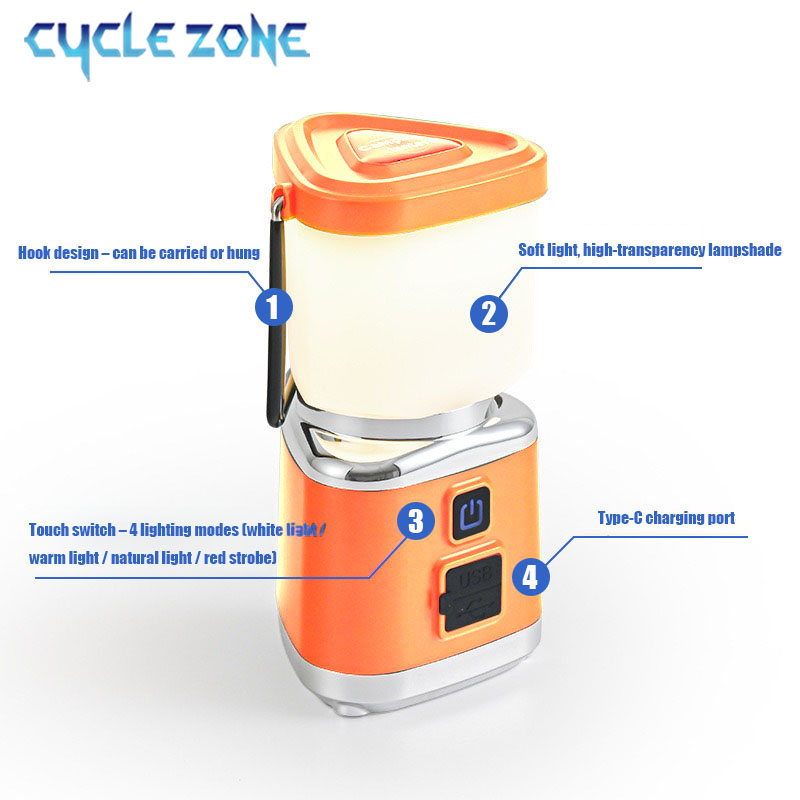 Portable Camping Light TYPE-C  - đánh giá và giá Outdoor Adventure Zone