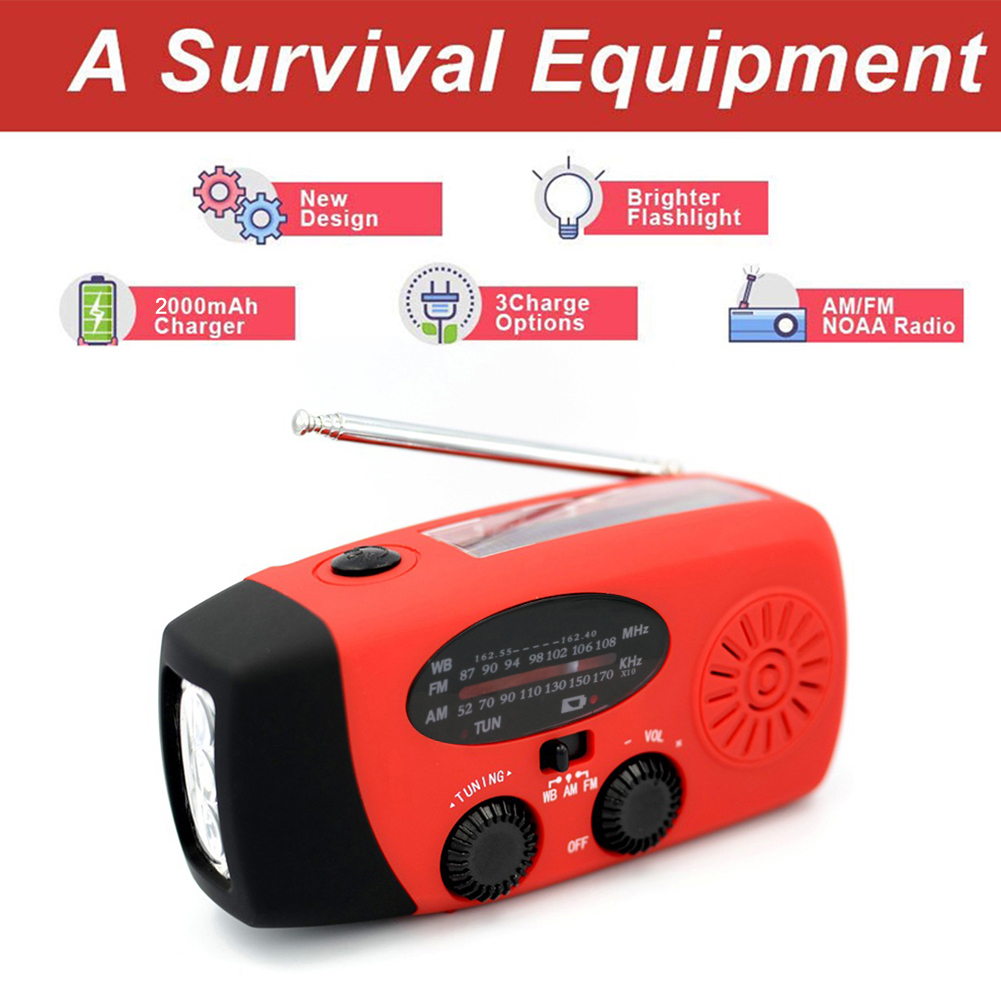 Portable Hand Radio Solar Cran - đánh giá và giá Emergency Radio Solar
