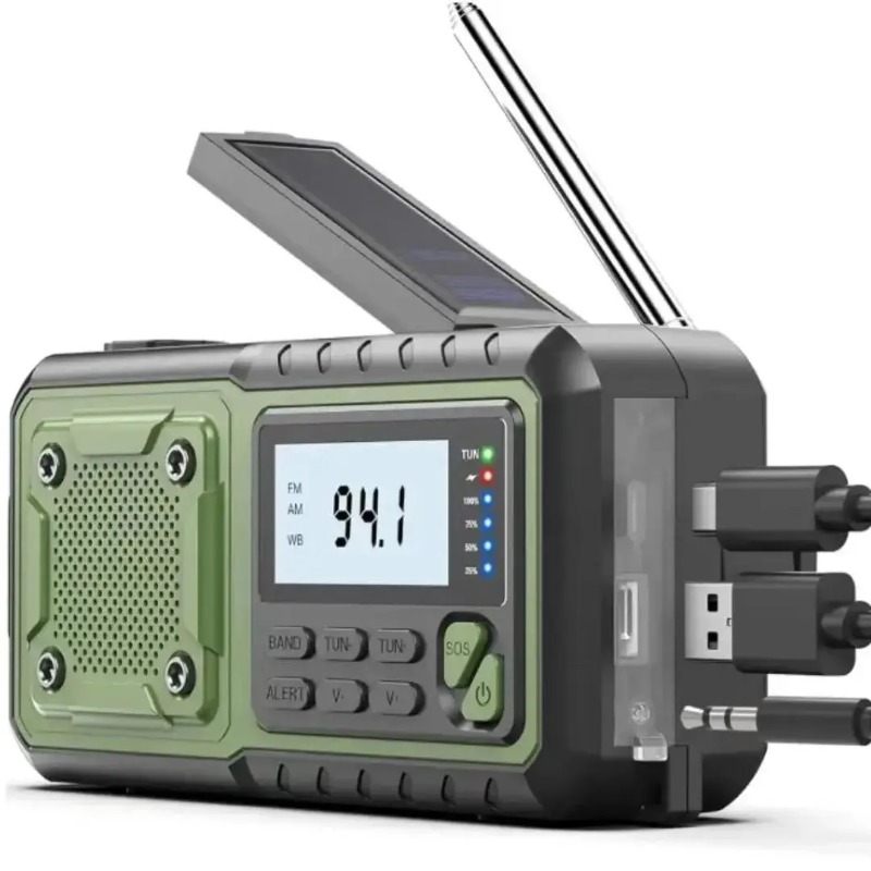 4000mAh Solar Hand Crank Emerg - đánh giá và giá Emergency Radio Solar