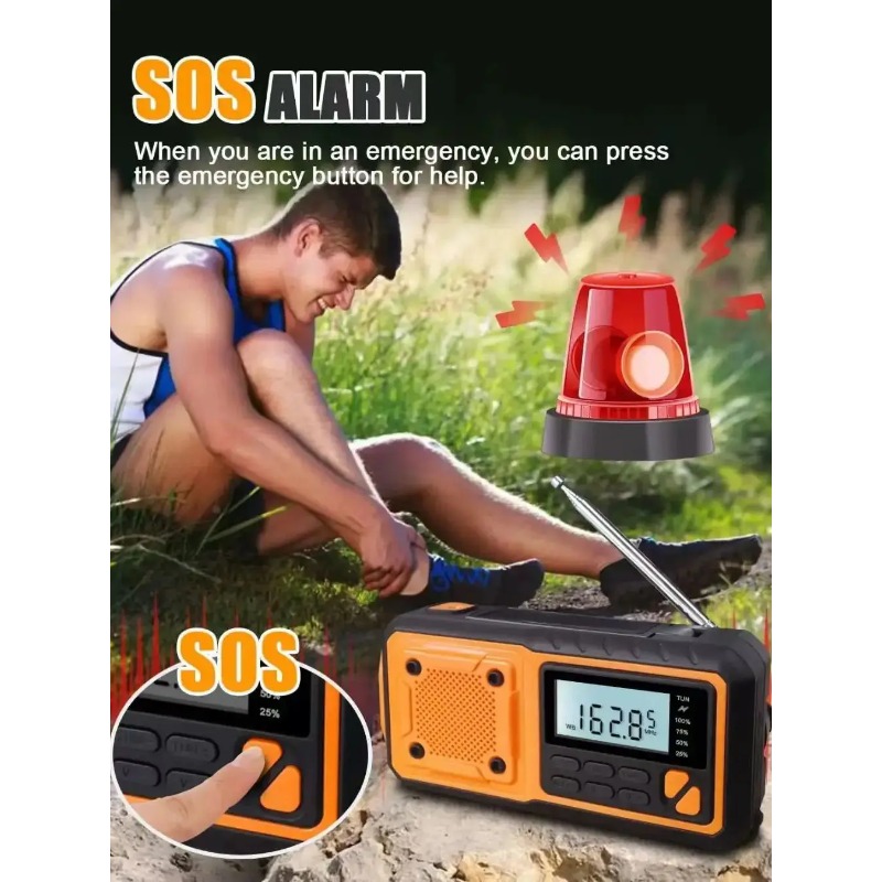 4000mAh Solar Hand Crank Emerg - đánh giá và giá Emergency Radio Solar