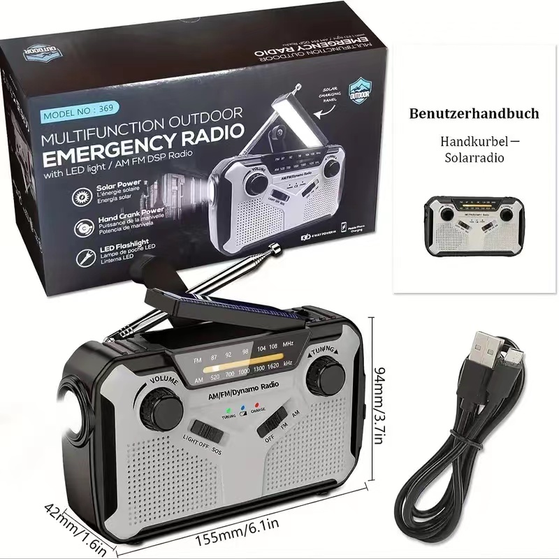 AM/FM Portable Solar Radio wit - đánh giá và giá Emergency Radio Solar