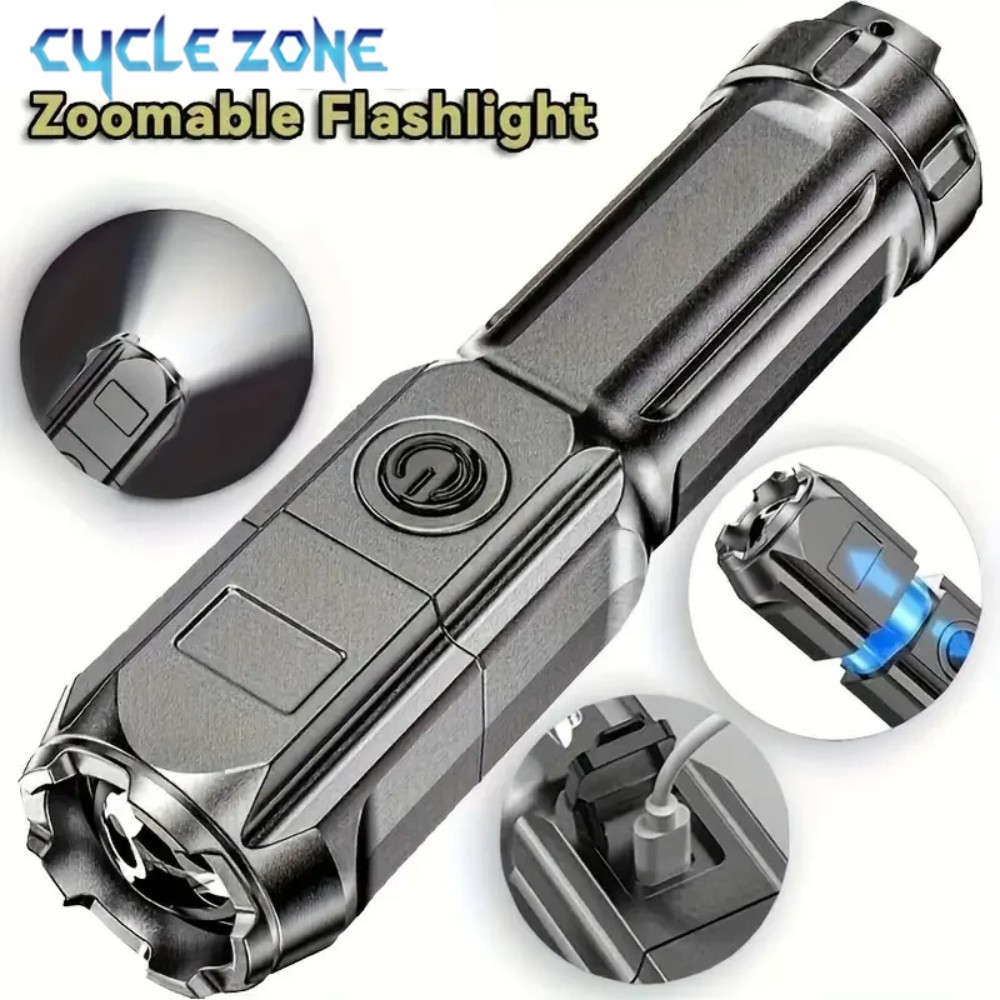 Portable LED Flashlight USB Re - đánh giá và giá Outdoor Adventure Zone